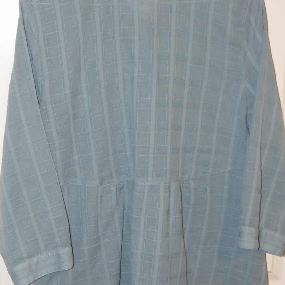 J. Jill Women 100% Cotton Button 3/4 Sleeve Shirt - Picture 3 of 3